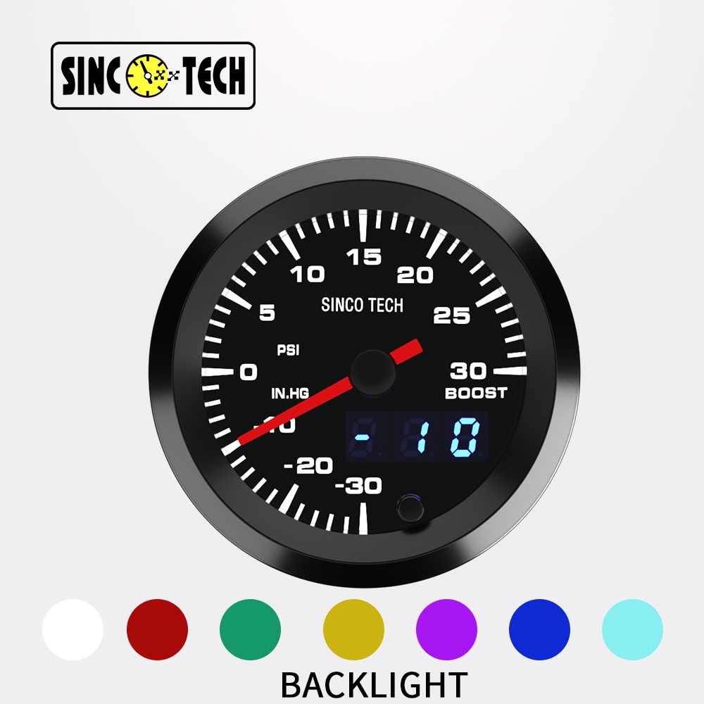 Gauge Meter 2"Car Universal 12V LED Digital Turbo Boost PSIjauge De - 11