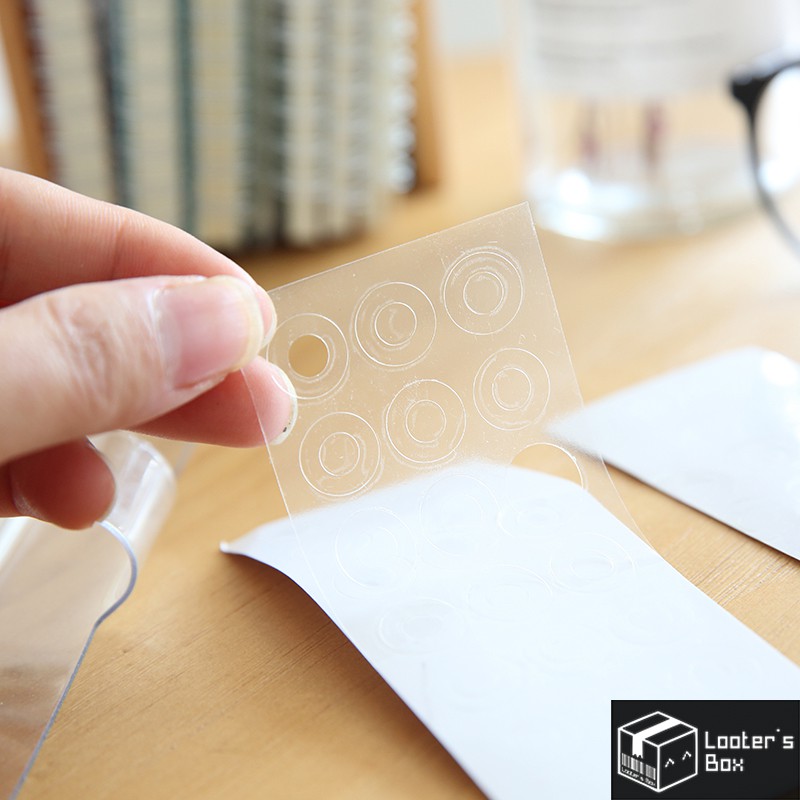 112 Pcs / 4 Sheets Clear Ring Binder Hole Reinforcement Ring PVC Plastic Sticker Shopee Malaysia