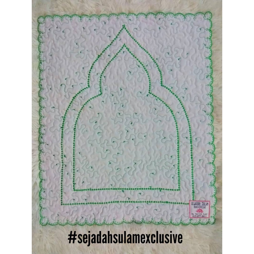 Pattern Sejadah Sulam Kubah Size S (Sejadah Muka) | Shopee Malaysia