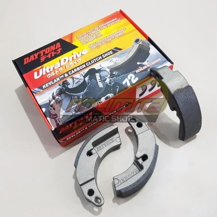 Daytona Kevlar Carbon Clutch Shoes Beat Mio Fino Shopee Malaysia