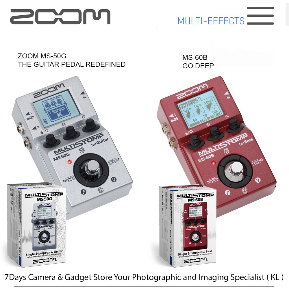 ZOOM MULTI STOMP MS-60B