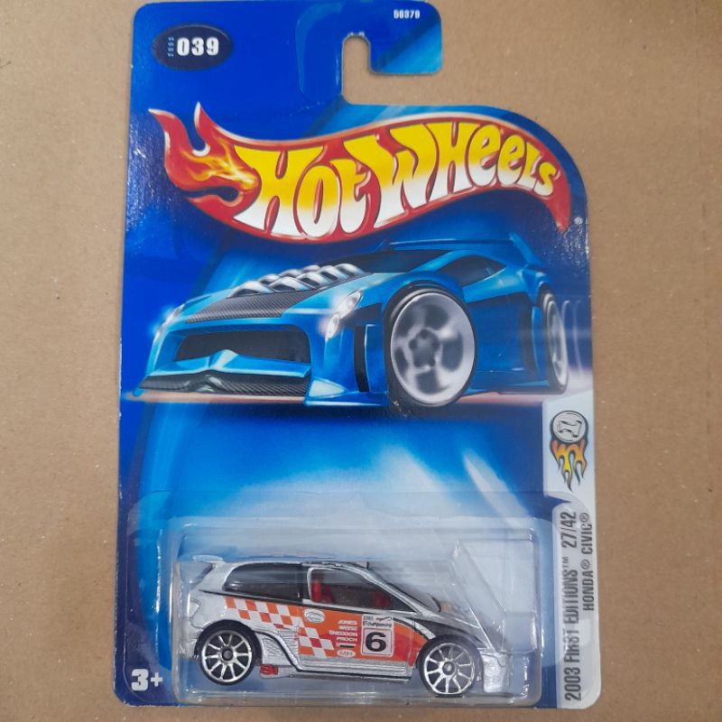 Hot Wheels Honda Civic Hotwheels First Edition Crease Card Shopee Malaysia 5714