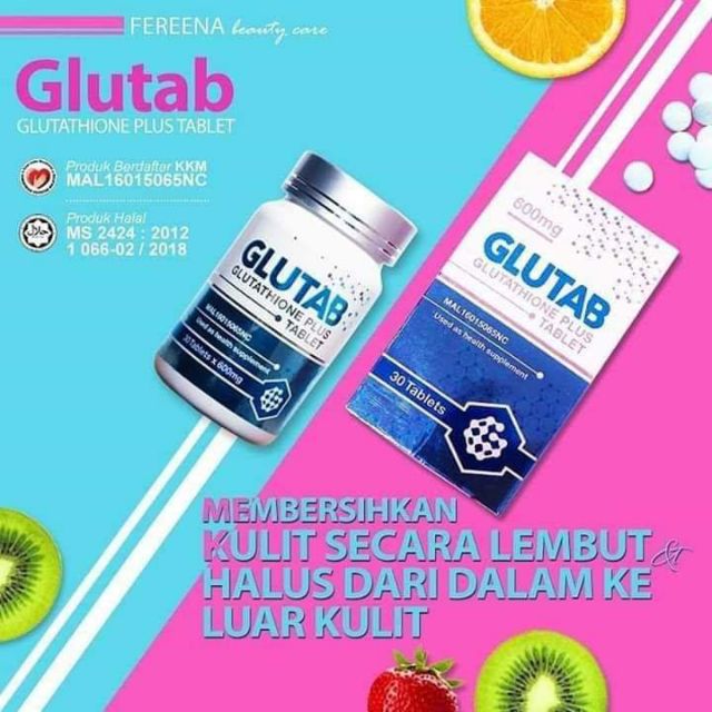 glutab glutathione GLUTAB GLUTATHIONE PLUS TABLET 600MG[FEREENA OFFICIAL HQ] main image 0