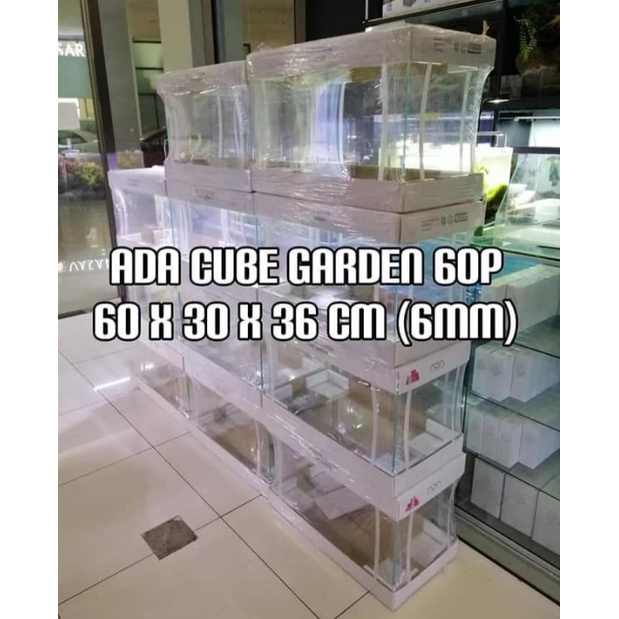 ADA Cube Garden 45P / 45cm or 60P / 60cm 4 hooks incl Aquarium Tank ...