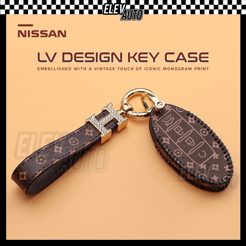 NISSAN LV Design Leather Car Key Remote Cover Casing Holder Case ...