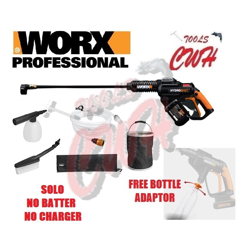 20V WORX WG630E HYDROSHOT CORDLESS HIGH PRESSURE WASHER WATERJET WG629E