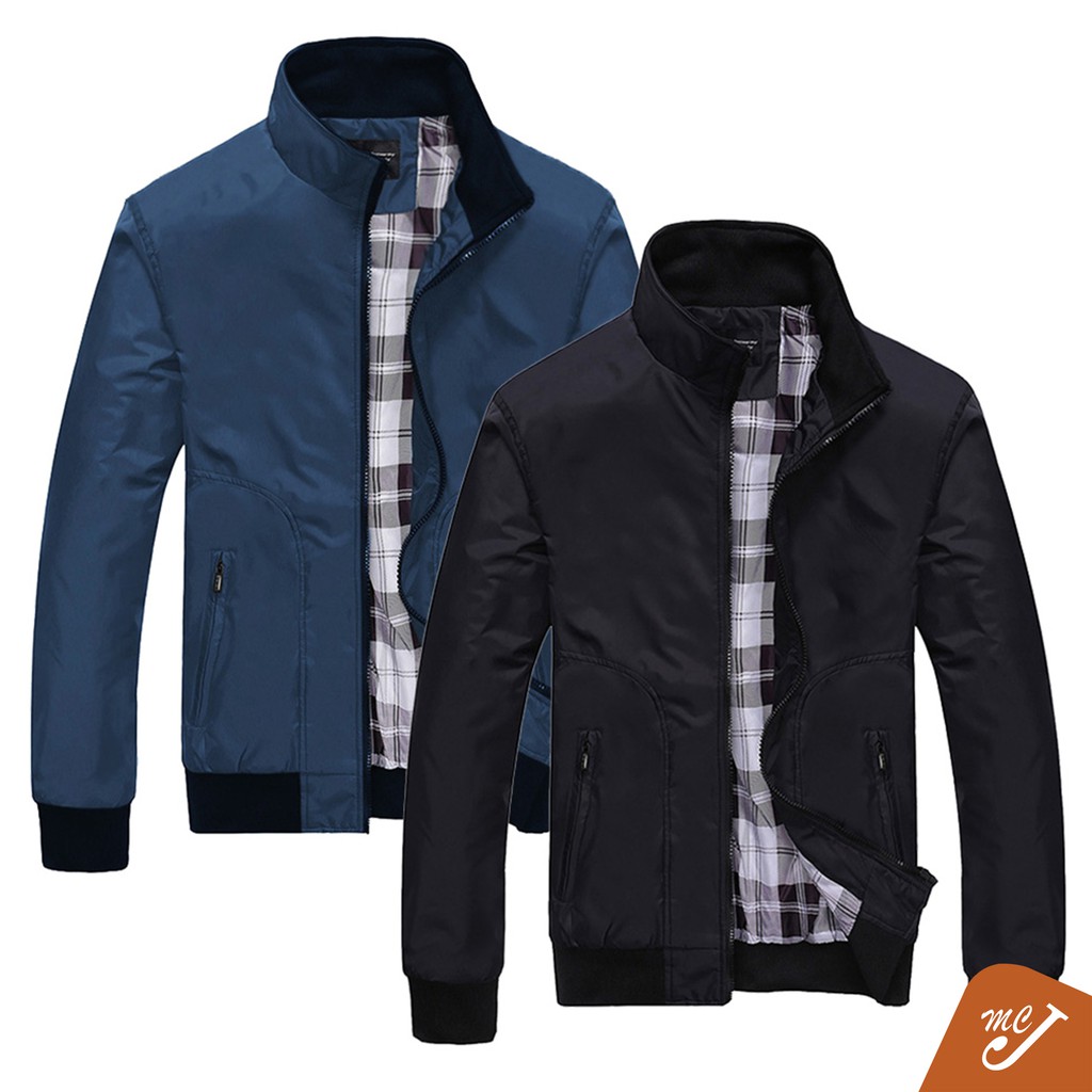 McJoden - JOHNNY Men's Good Quality Jacket Collar Casual Fashion ...