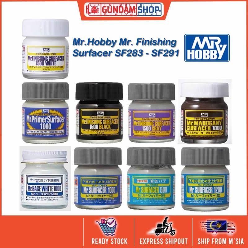 Mr. Hobby Mr. Finishing Mr. Primer Mr. Surfacer Mr. Mahogany Mr. Base ...