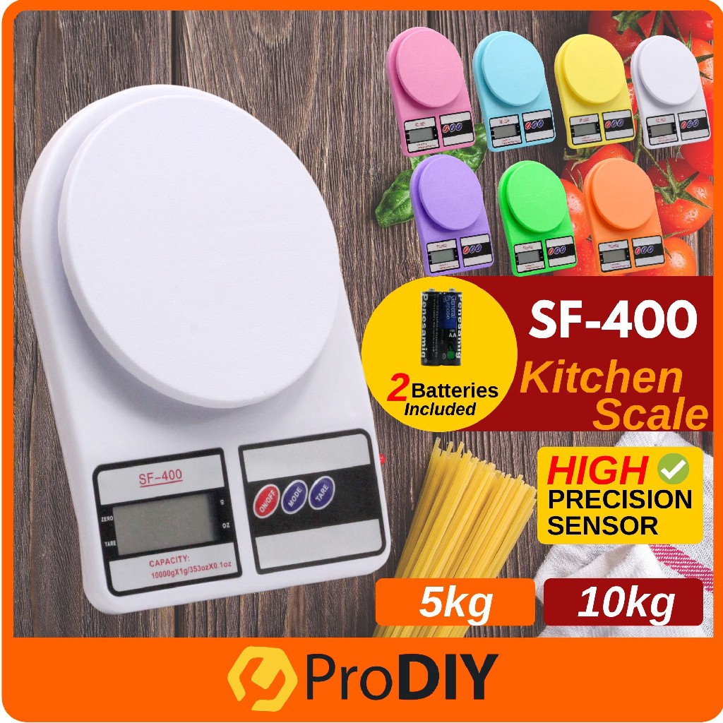 Digital Weight Grams Kitchen Scale Sf 400 Food Balance 5kg 10kg