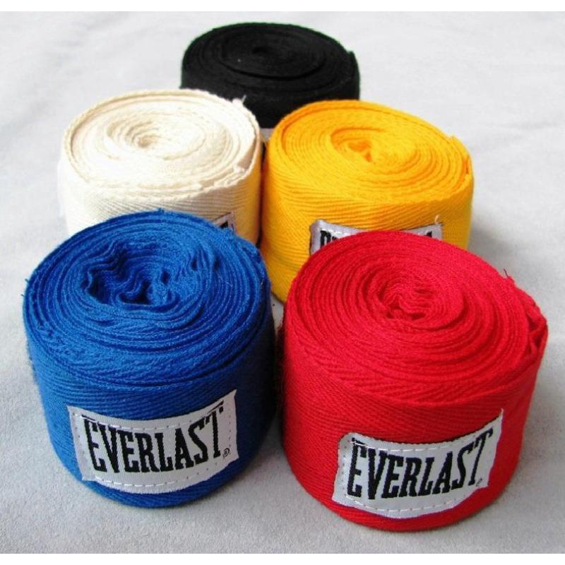 Everlast Elastic Boxing Hand Wraps Muay Thai Wrap Handwrap MMA machine