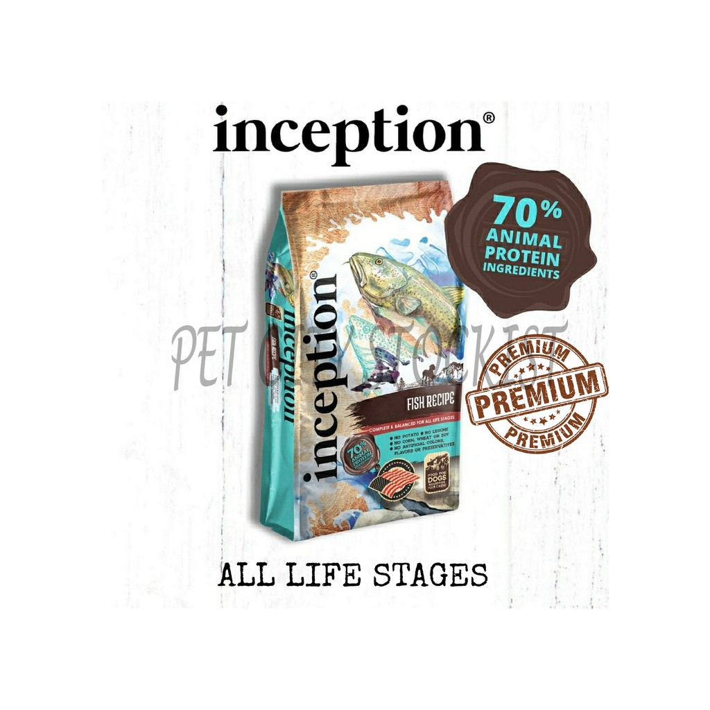 Inception Fish Recipe Dog Dry Food 1.81kg (70 Animal Protein Ingredients) Shopee Malaysia