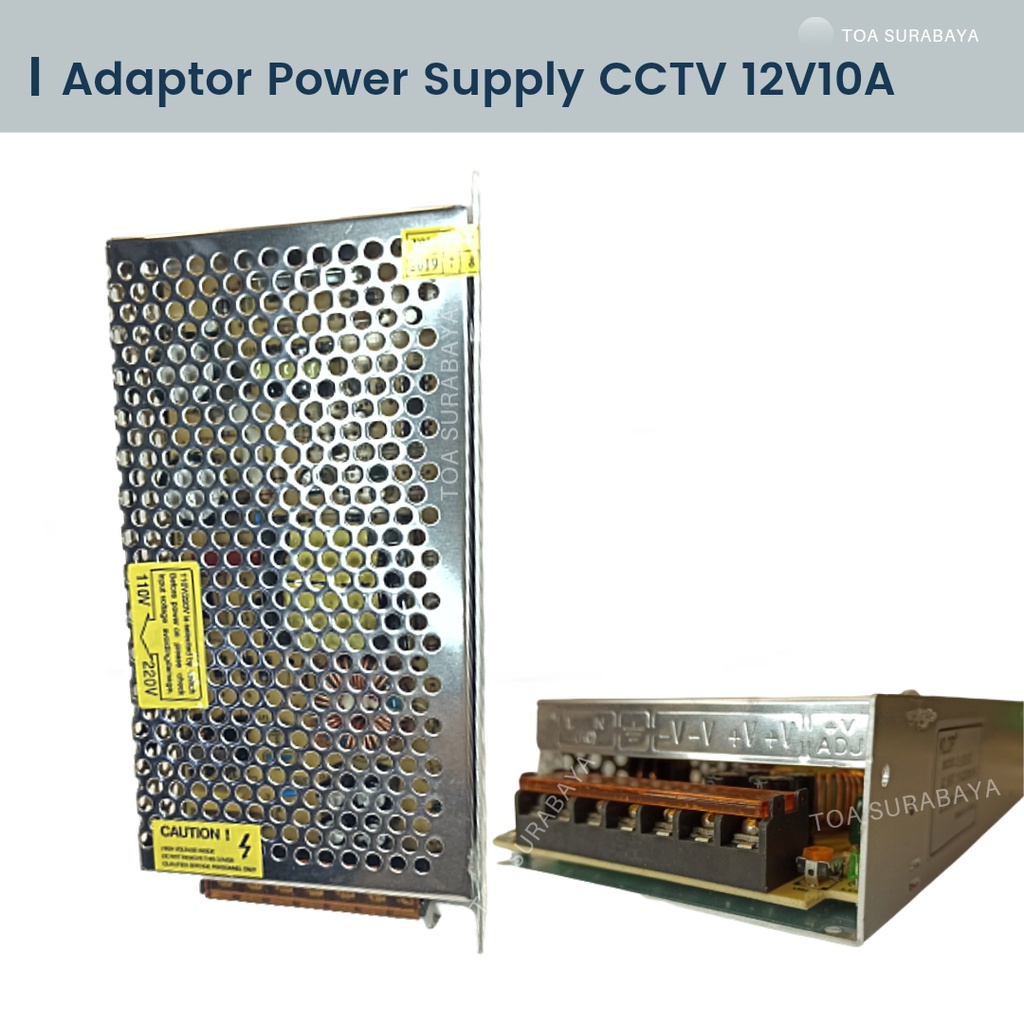 Cctv Power Supply Switching Adapter 12V 10A Net Model | Shopee Malaysia