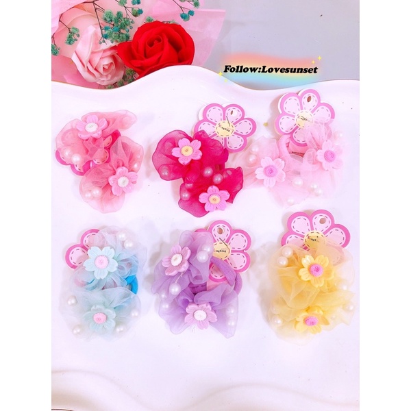 [New] Getah Rambut Budak Bunga Hair Tie Girl 2pcs Set Children Kid ...