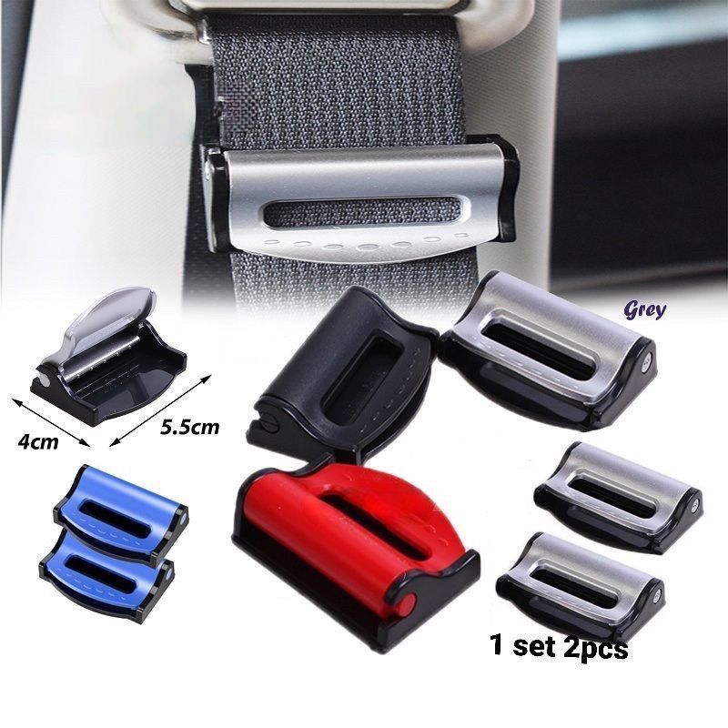 2pc Universal Car Safety Seat Belt Adjustable Clips Buckle Tali