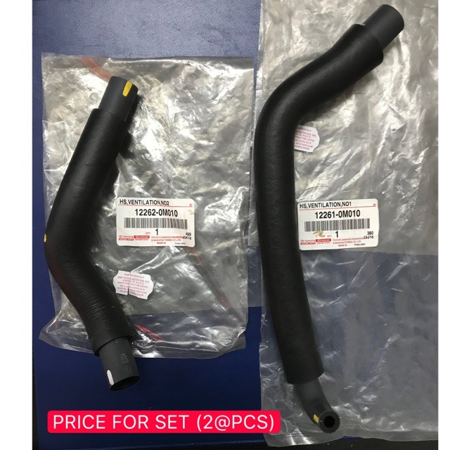 ORIGINAL TOYOTA VIOS NCP42 (20032007) VENTILATION HOSE > VALVE COVER HOSE 122610M010 / 12262