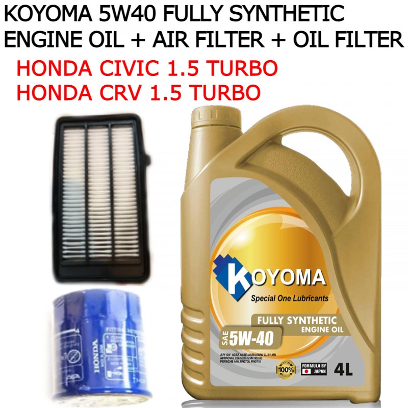 HONDA CIVIC 1.5 TURBO, HONDA CRV 1.5 TURBO AIR FILTER + OIL FILTER