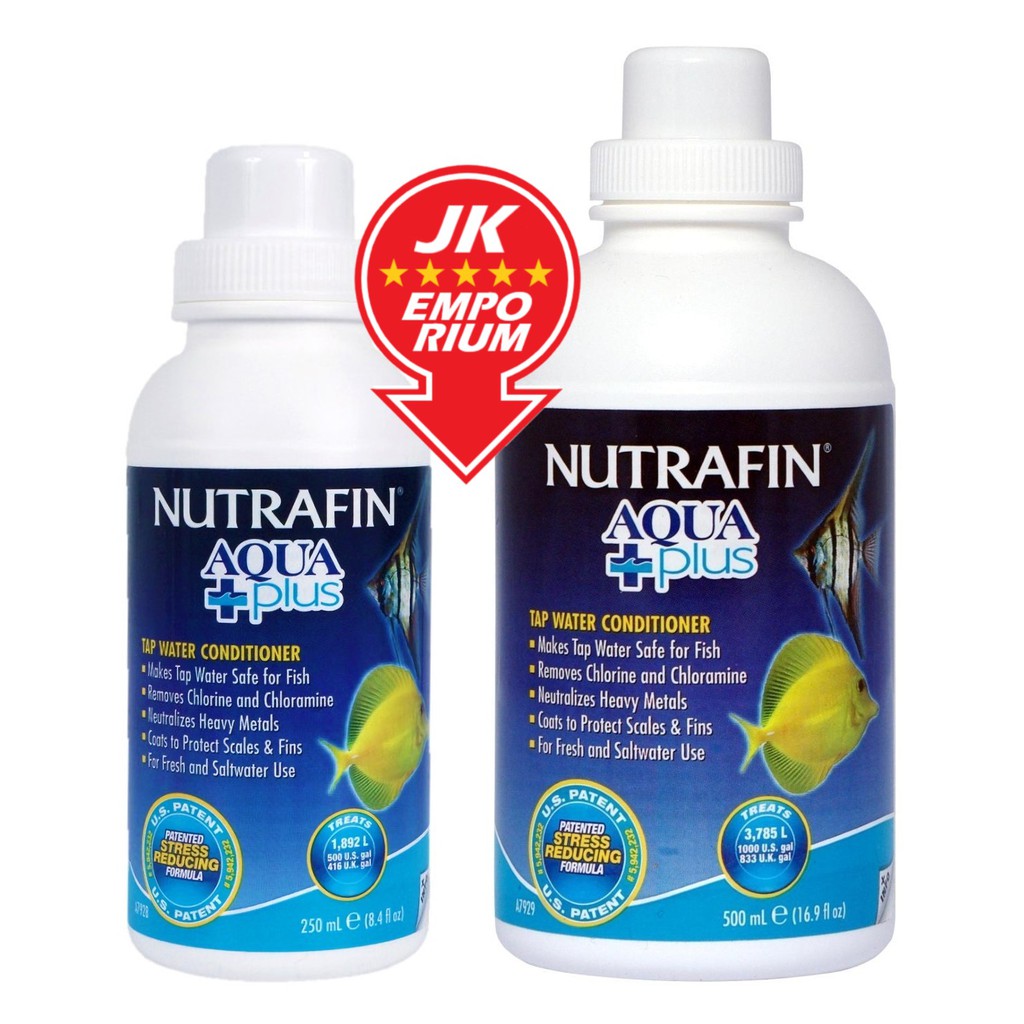 Nutrafin Aqua Plus 250ml 500ml AquaPlus Tap Water Conditioner Anti