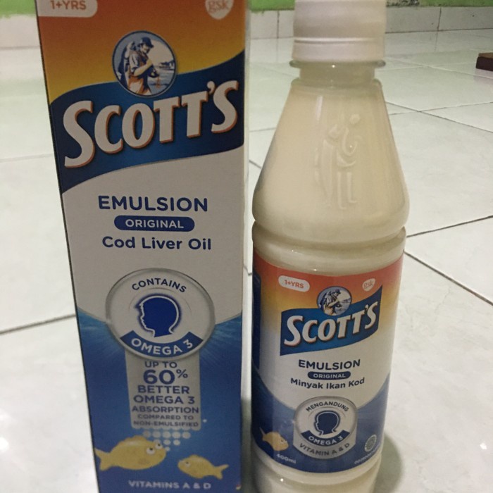 Scott EMULSION Fish Oil ORIGINAL 400ml Shopee Malaysia
