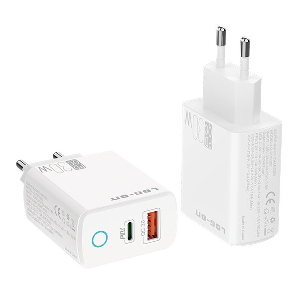 Shell CHARGER LOG ON QUICK CHARGER PD30W DUAL PORT LO-CPD300 POWER ...