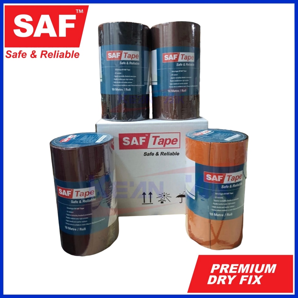 SAF / Bossman TAPE Dry Fix Roof Bitumen Flash Band 300MM x 10M Shopee Malaysia