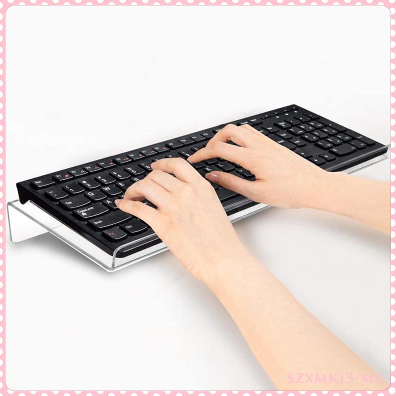 Tutoo Clear Computer Keyboard Angled Stand Tray Holder for Desk Typing and Working Shopee Malaysia