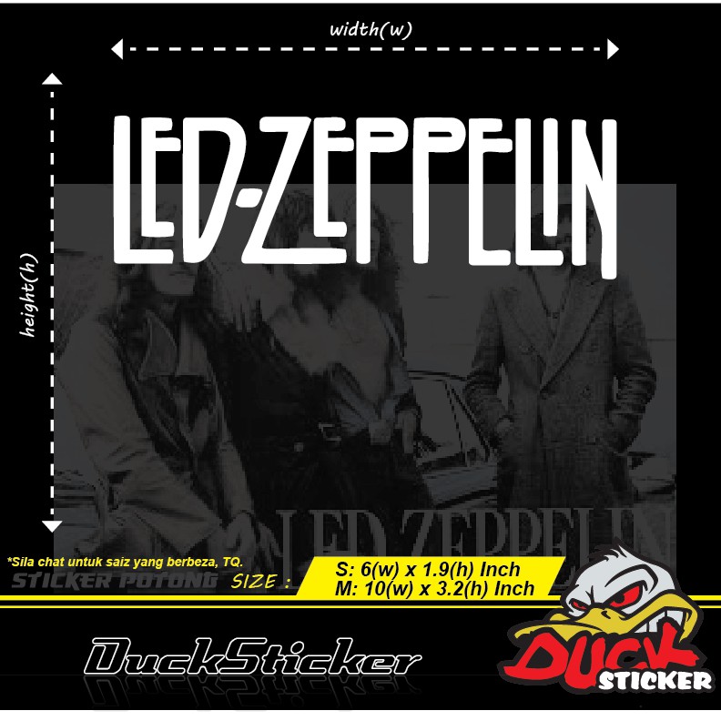 LED-ZEPPELIN BAND STICKER 1PCS | Shopee Malaysia