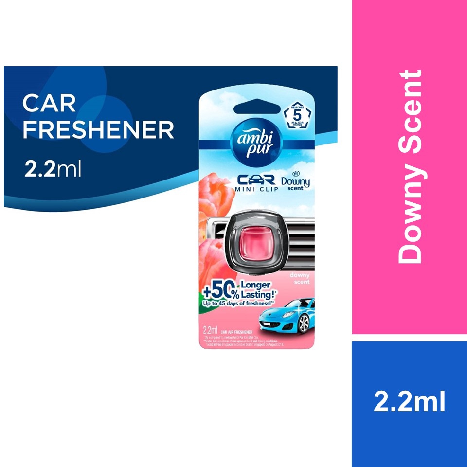 Ambi Pur Mini Clip Car Air Freshener Downy Scent 2.2ml Shopee Malaysia