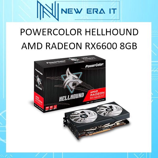 PowerColor RX 6600 8GB Hellhound GDDR6 AMD Radeon™ | Shopee Malaysia