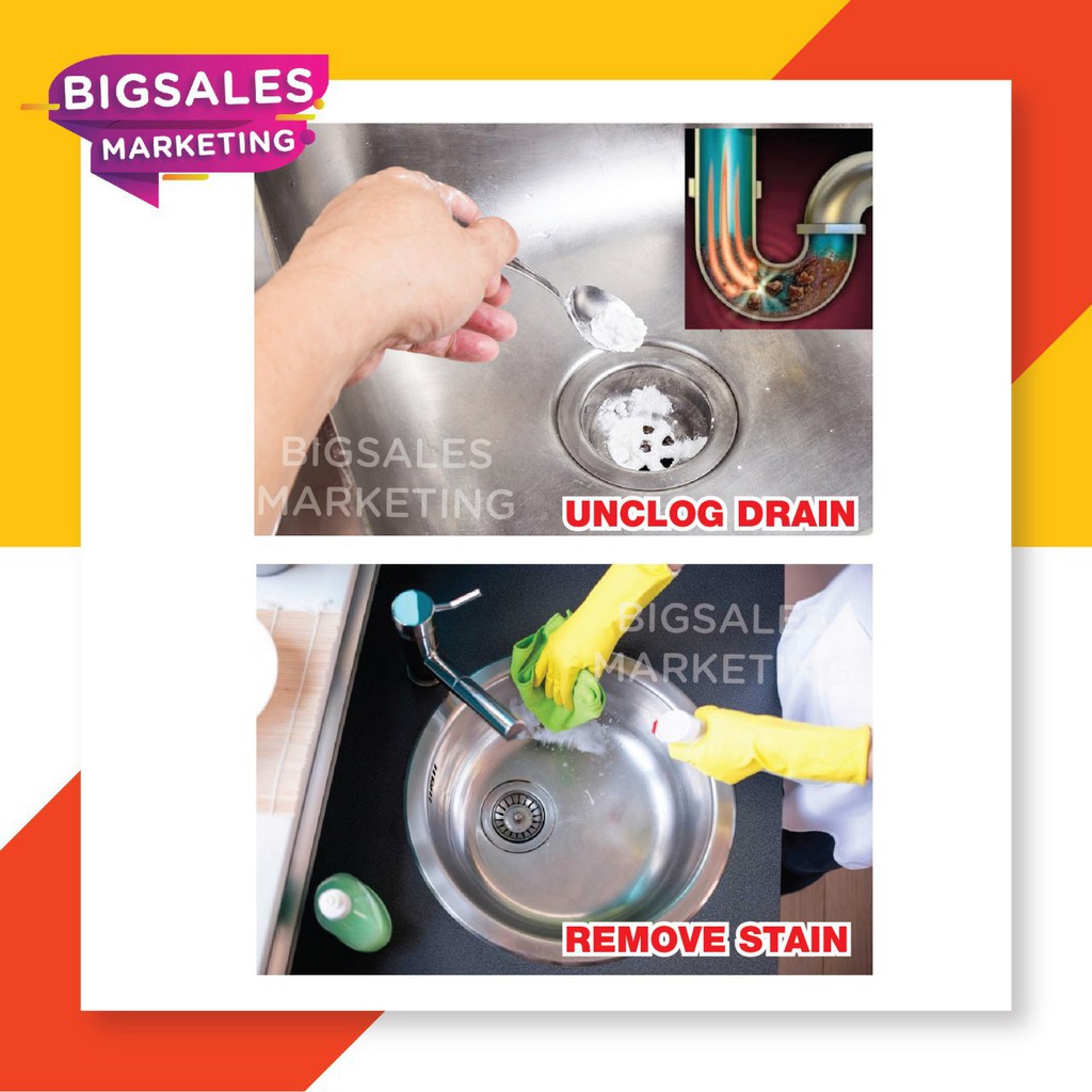 1KG BIGSALES Multi Purpose Heavy Duty Cleaning Soda Powder for ...