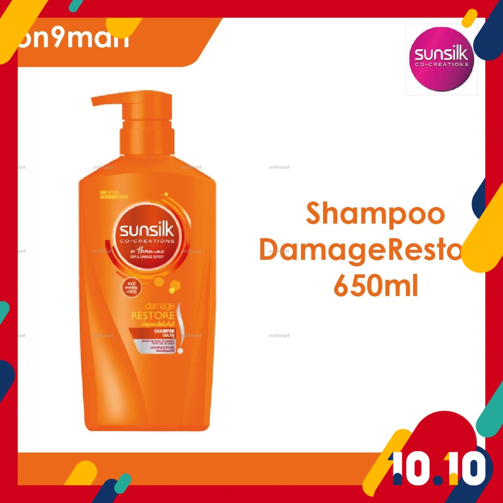 Sunsilk Damage Restore Shampoo 650ml (Expiry 03/10/2023) Stock