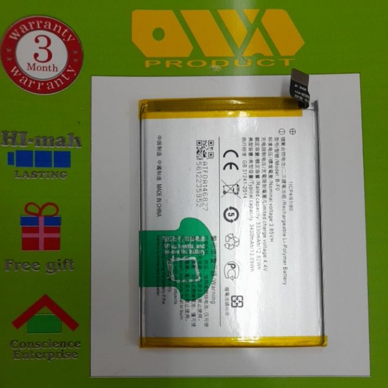 V11/V11 PRO VIVO BATTERY B-F0 (HIGH CAP STANDARD) | Shopee Malaysia