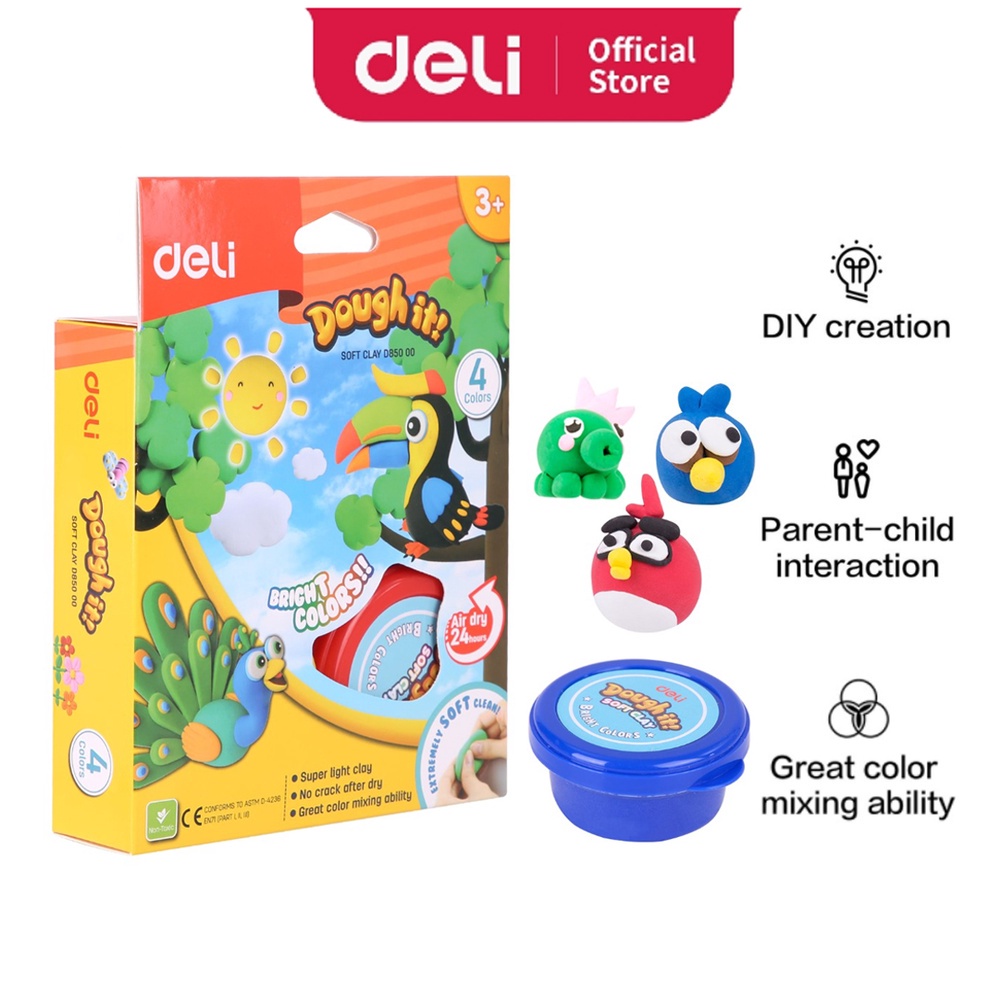 Deli Education Soft Clay Extremely Soft Clean Clay Super Light