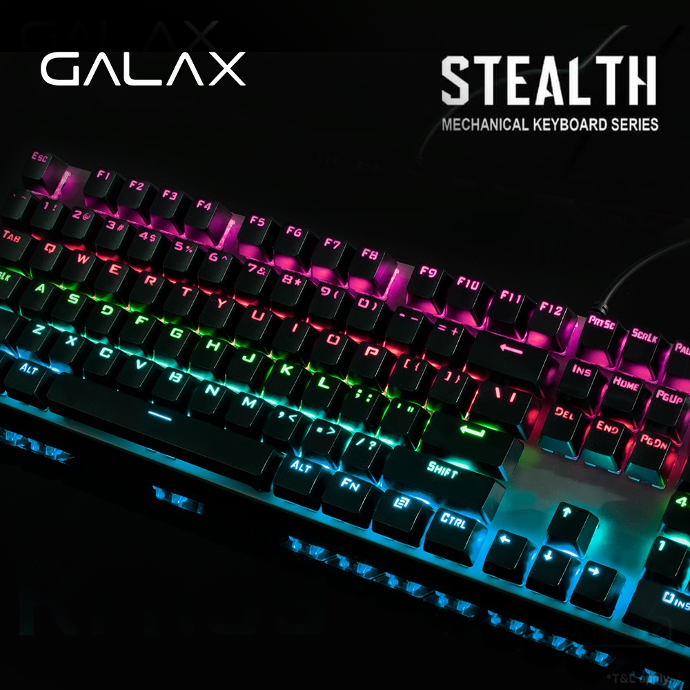 GALAX Gaming Keyboard (STL03) Blue switch, 104 US layout Shopee Malaysia