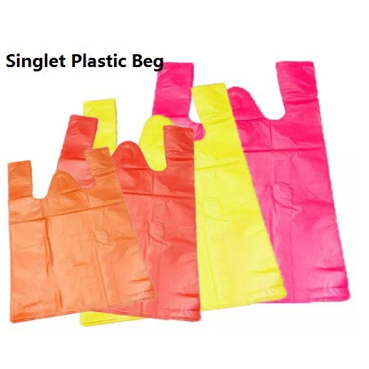 JCP SINGLET PLASTIC BAG - BEG PLASTIC MURAH BERTANGKAI - (size 10 20 30 ...