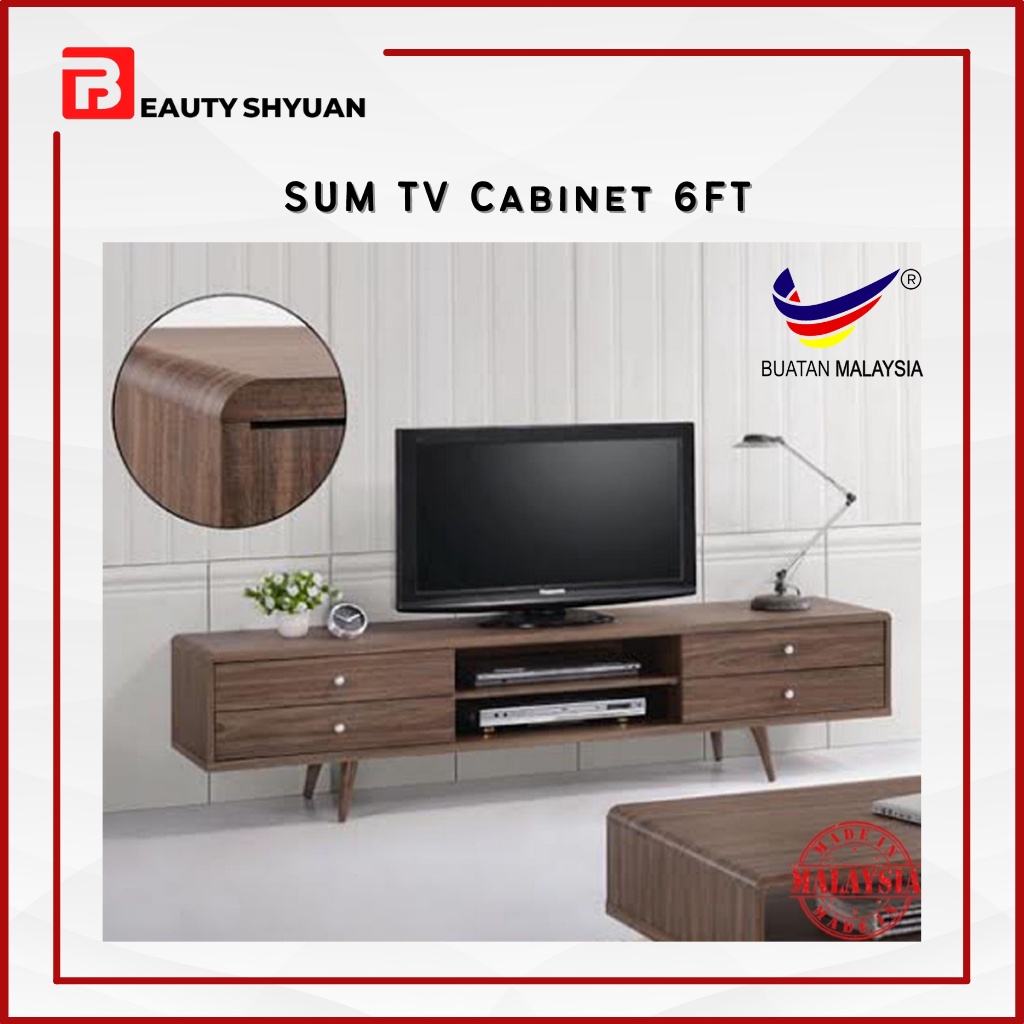 SUM 6FT TV Cabinet 6FT TV Rack TV Cabinet Modern TV Console Cabinet ...