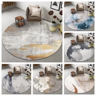 Round Carpet European-style Simple European-style Living Room Carpet Bedroom Hanging Basket Chair Non-slip Round Mat Carpet main image 1