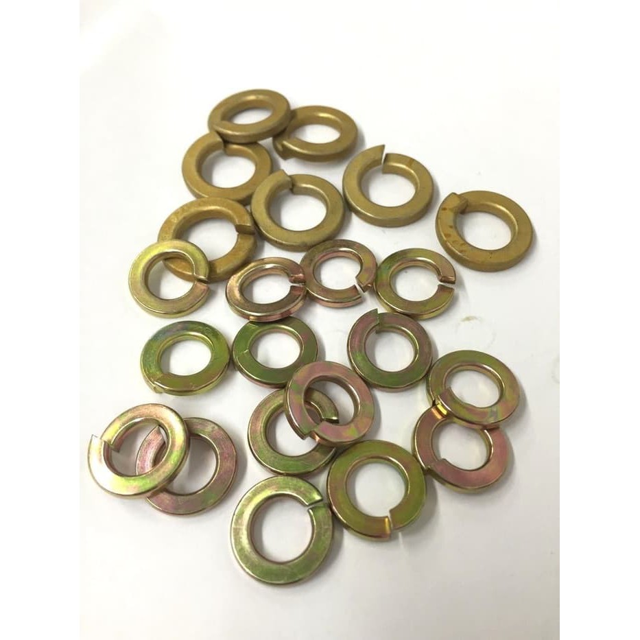 (100pcs) M8 Yellow Spring Ver Ring (Spring Washer) | Shopee Malaysia