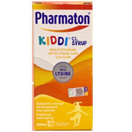 PHARMATON KIDDI CL Syrup Multivitamins with Lysine and Calcium 100ml ...