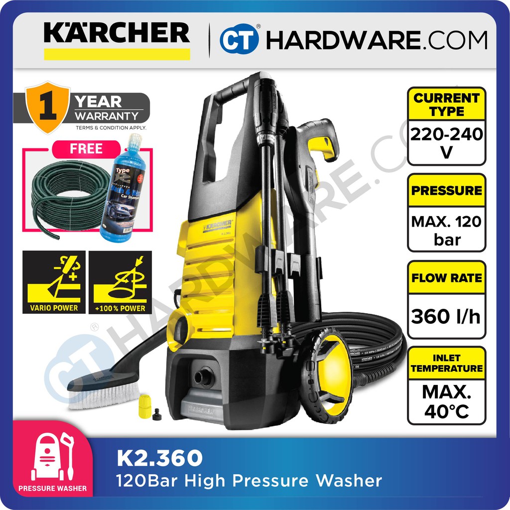 Karcher 120 deals bar pressure washer