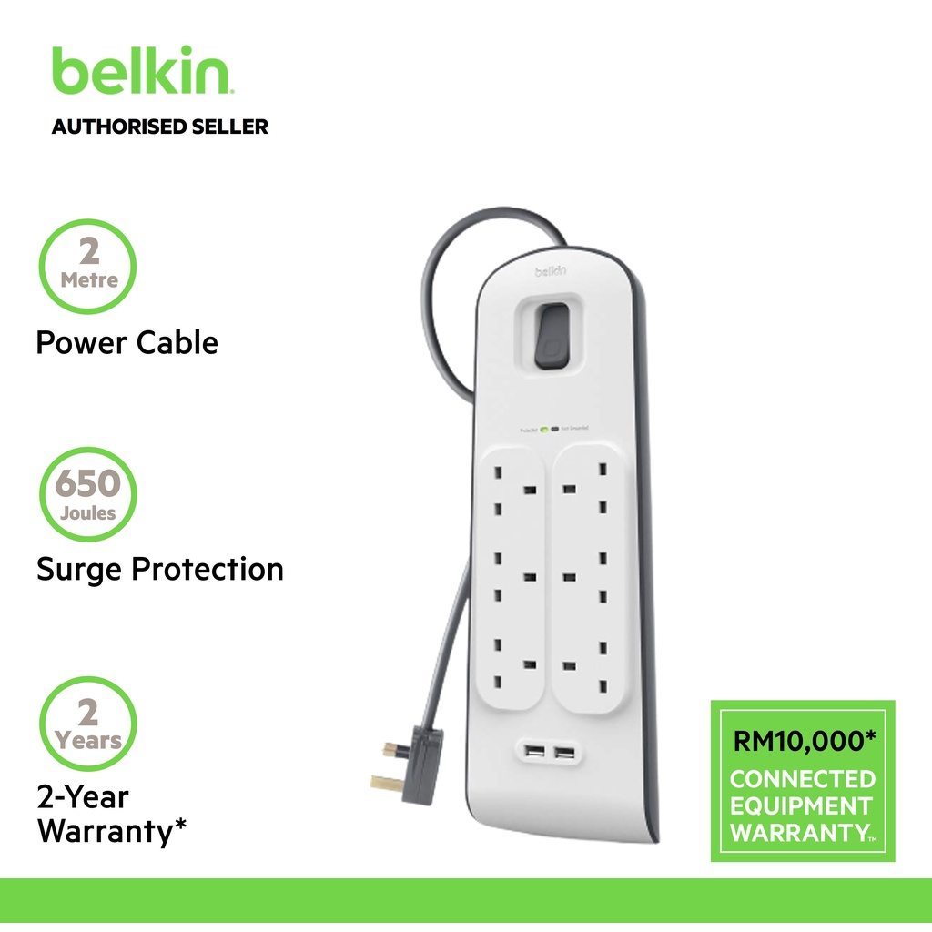 Belkin 2.4 Amp USB Charging 6-outlet Surge Protection Strip main image 0