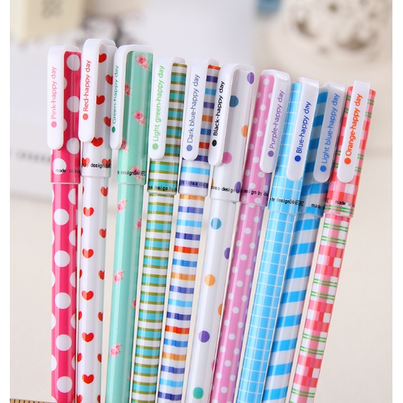 [Clearance] 10pcs 0.5mm Multi Color Ink Pen | Shopee Malaysia