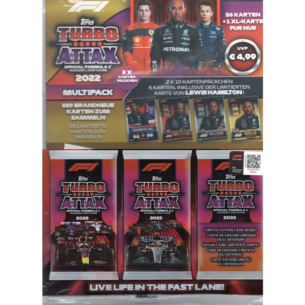 Topps F1 Turbo Attax 2022 - Multipack - Hamilton (Gold Version ...