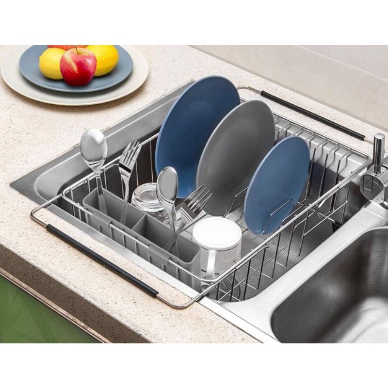 Hans Dish Rack/ Sink Rack Stainless Steel 304 | Shopee Malaysia