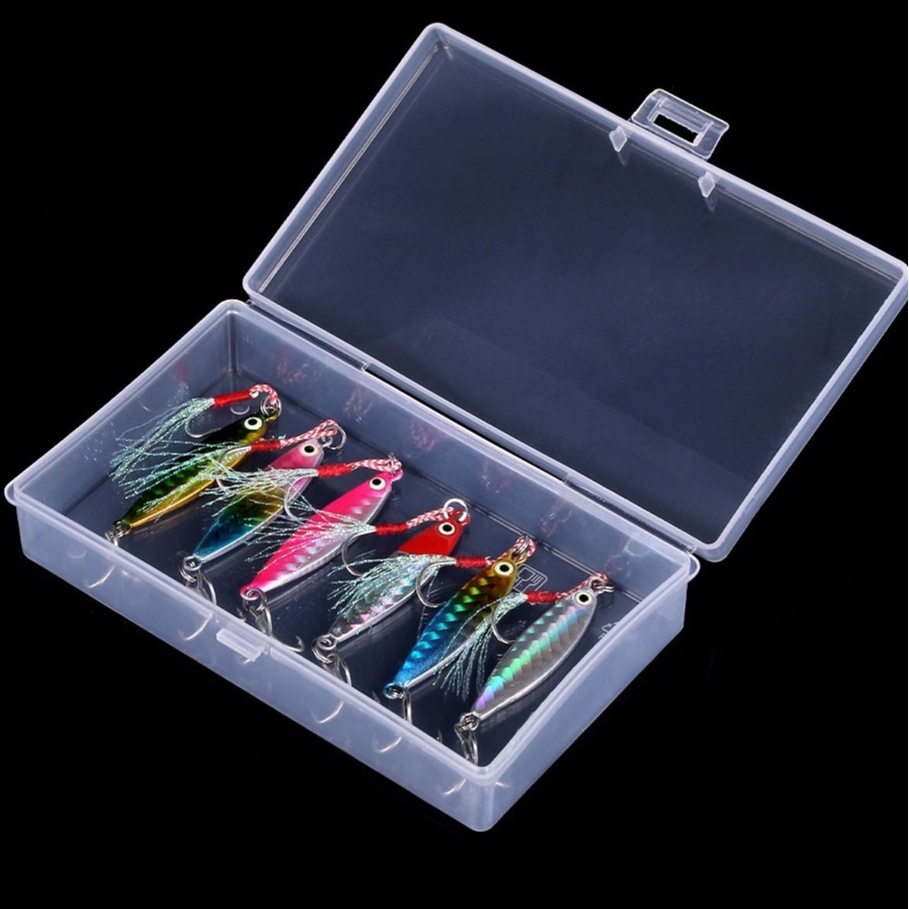 HENGJIA 5pcs New Metal Jig Fishing Lure 7g Micro Spoon Artificial Bait ...