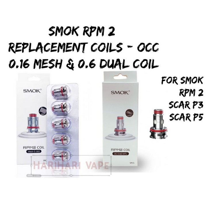 Original Smok RPM2 Occ / RPM 2 OCC Mesh 0.16 / 0.6DC For Smok RPM2 Kit ...