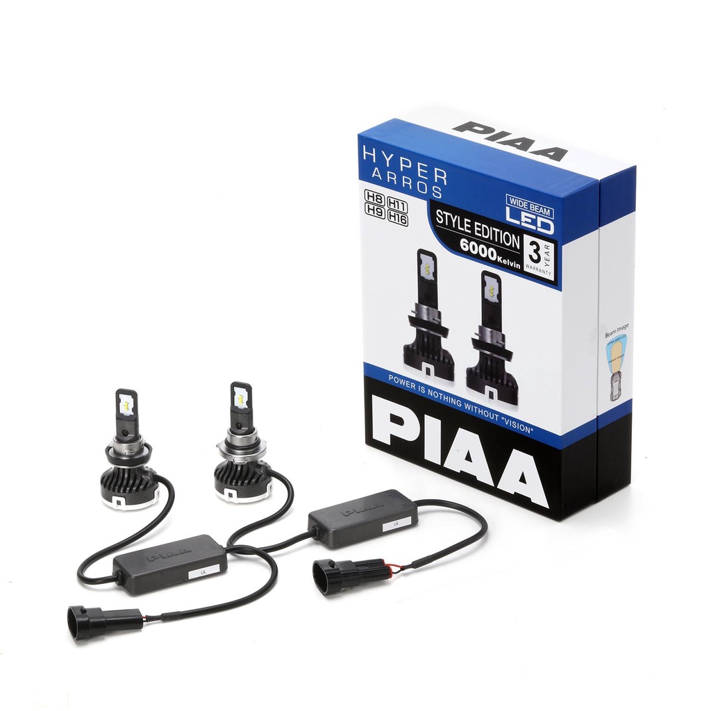 PIAA Hyper Arros 6000K LED Bulb Kit H8 H9 H11 H16 LEH142E | Shopee Malaysia