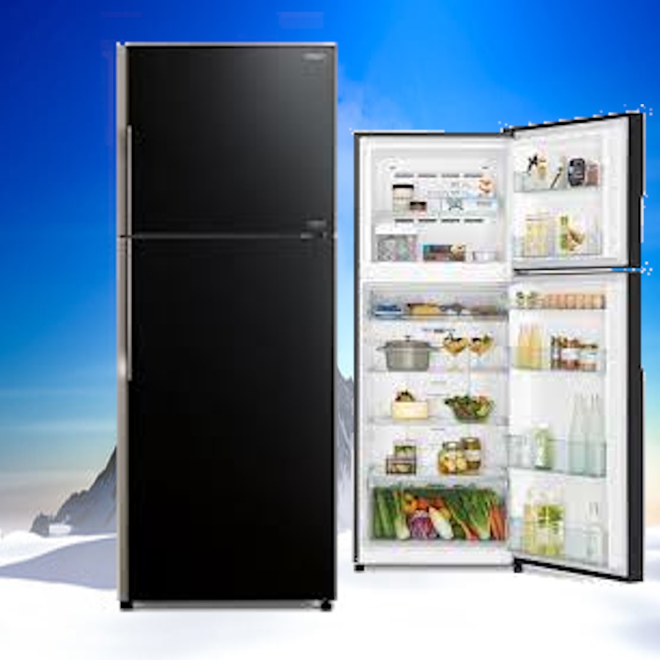 Hitachi Japan Inverter 2 Door Glass Refrigerator 375 L R