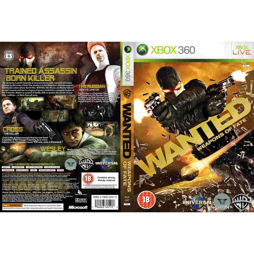 Wanted weapons of store fate xbox 360