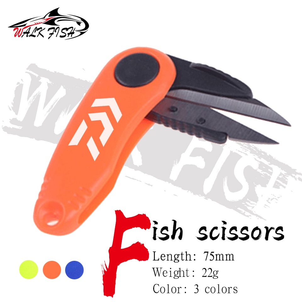 WALK FISH Stainless Steel Fishing Scissors Folding Fishing Line Cutter