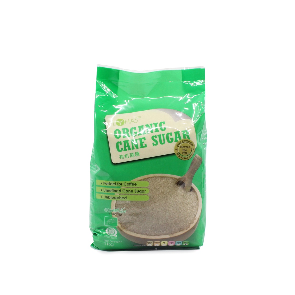 Lohas Organic Cane Sugar 1kg ; Organic Demerara Sugar 1kg Shopee Malaysia